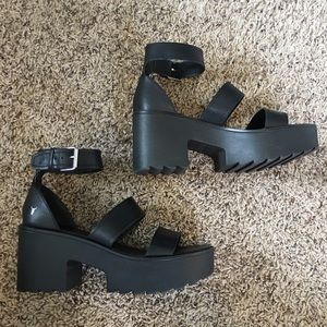 Chunky platform calf skin Windsor Smith sandals